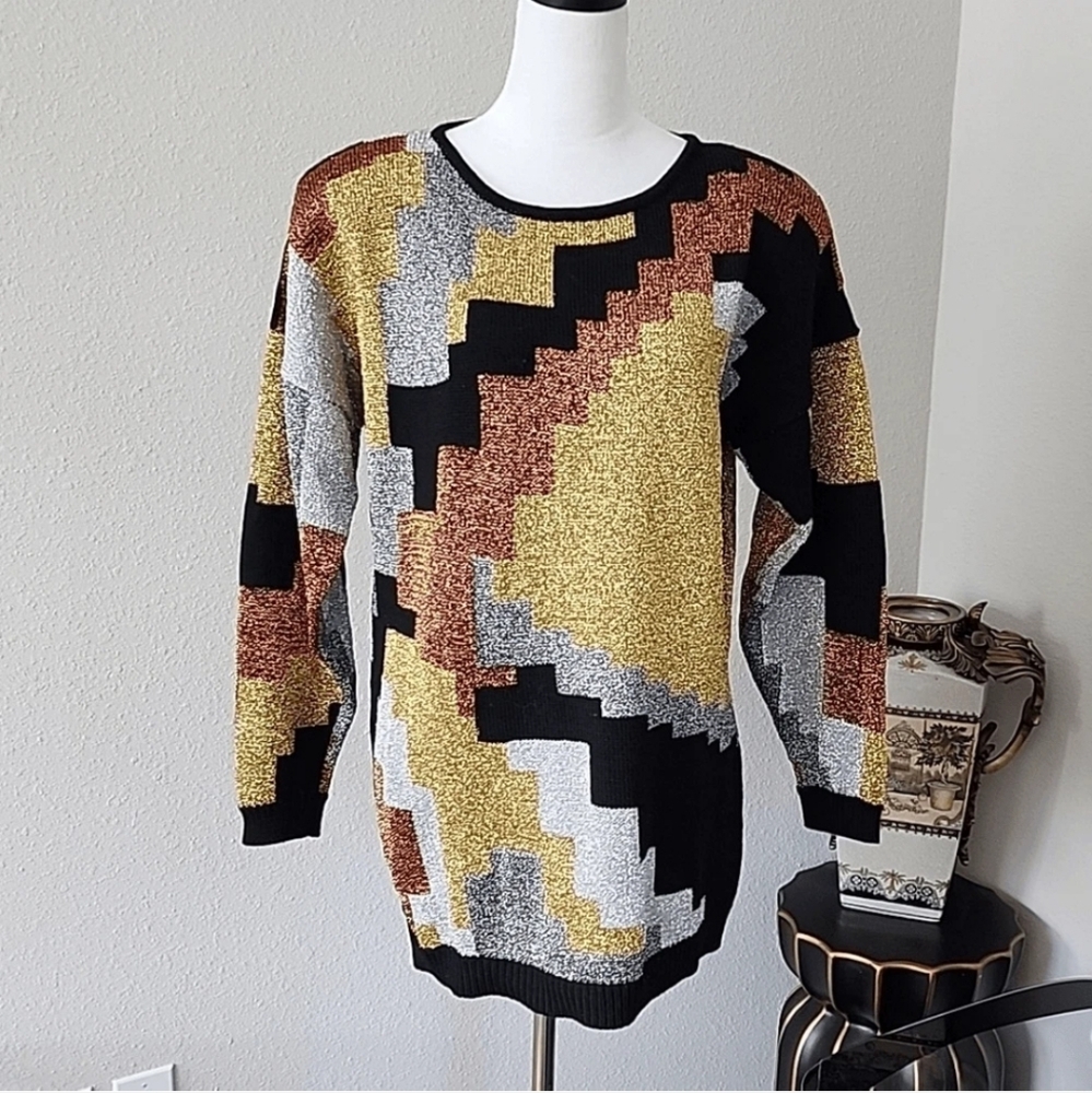 IB Diffusion Vintage Sweater with shoulder pads